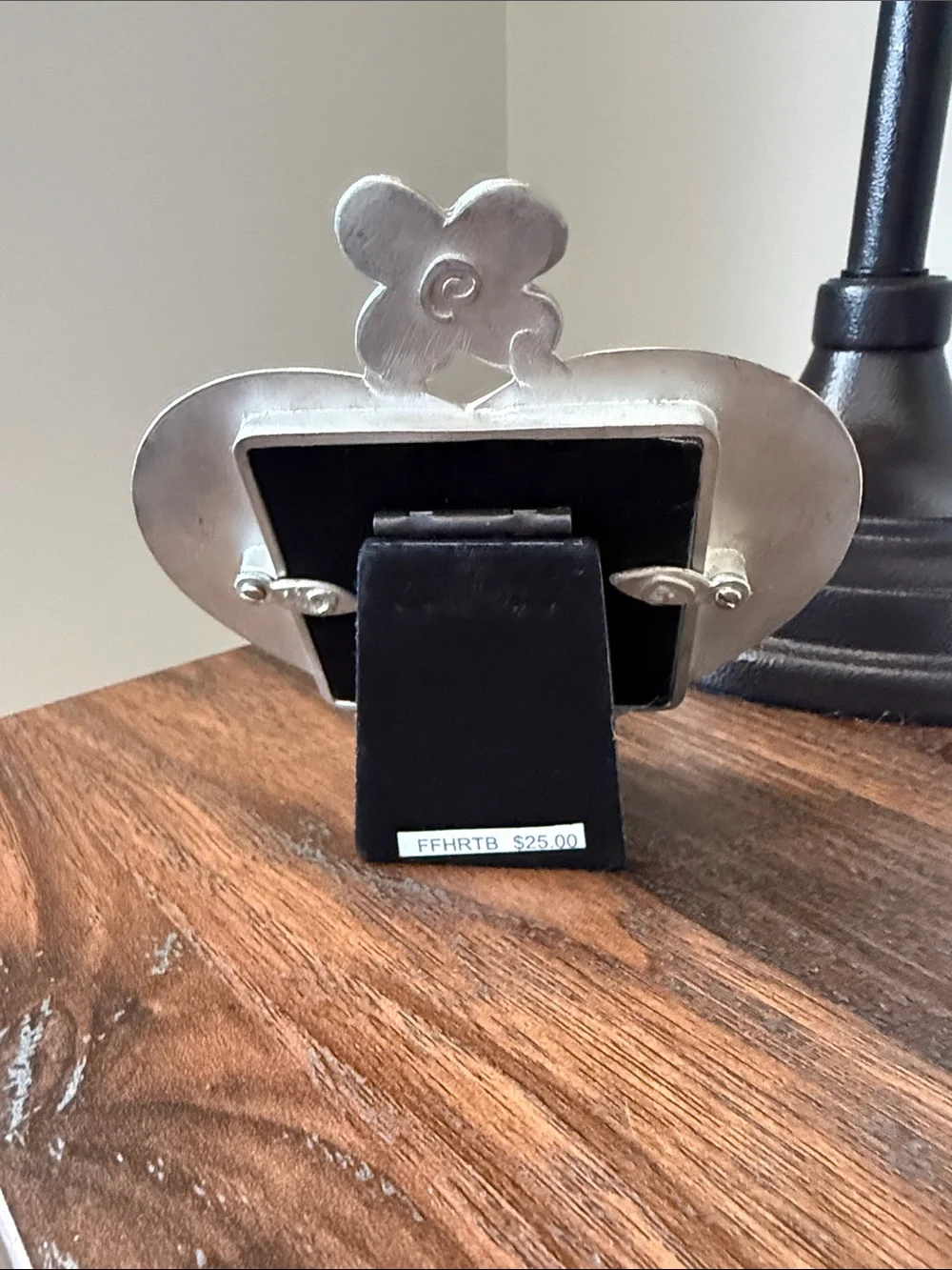 Meryl Waitz Pewter Heart Photo Frame – Made in NYC, 1994